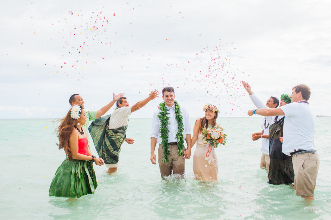Paradise Bay Resort Floating Sandbar Wedding